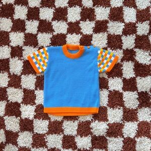 Vintage Colorful Kids Checkered Shirt